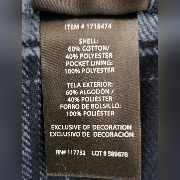 NWT COLORADO CLOTHING FLANNEL SHIRT WITH POCKETS - Picture 9 of 9